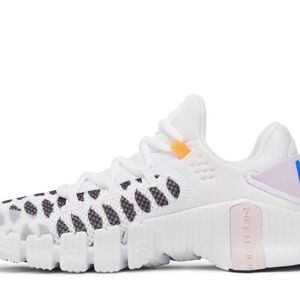 White and Black Patterned Sneakers